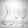křišťálový decanter/karafa na víno 1500ml +2ks skleniček víno se SWAROVSKI ELEMENTS crystalAB