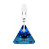 přívěšek ze SWAROVSKI ELEMENTS triangl  12mm crystal bermuda blue