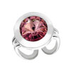 prsten ze SWAROVSKI ELEMENTS rivoli 12mm v barvě light rose plastový box
