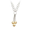 náhrdelník ze SWAROVSKI ELEMENTS perla 8mm zlatá Ag 925/1000 (15gr)