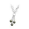 náhrdelník ze SWAROVSKI ELEMENTS perla 8mm černá Ag 925/1000 (15gr)