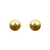 náušnice ze SWAROVSKI ELEMENTS perla 10mm zlatá Ag 925/1000 krabička
