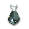 přívěsek ze SWAROVSKI ELEMENTS pendle 22mm crystal black diamond Ag 925/1000 řetízek