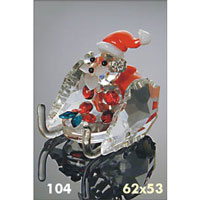 Sklenn kilov figurka Santa na sanch II