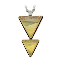Pvsek SWAROVSKI ELEMENTS triangl mal/velk crystal golden shadow  etzek 50+5cm