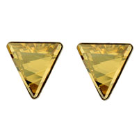 Nunice SWAROVSKI ELEMENTS tringl 15mm cystal golden shadow
