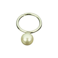 Prstýnek ze SWAROVSKI ELEMENTS perla 10mm bílá Ag 925/1000